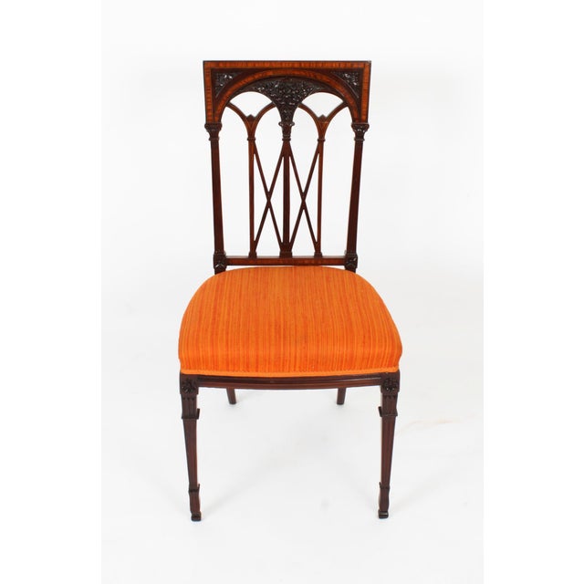 Set of Antique Sheraton Revival Side Chairs For Sale - Image 5 of 18