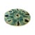 Vintage Mid Century Modern Studio Pottery Catchall in Sea Green Tones on Three Legs For Sale - Image 4 of 8