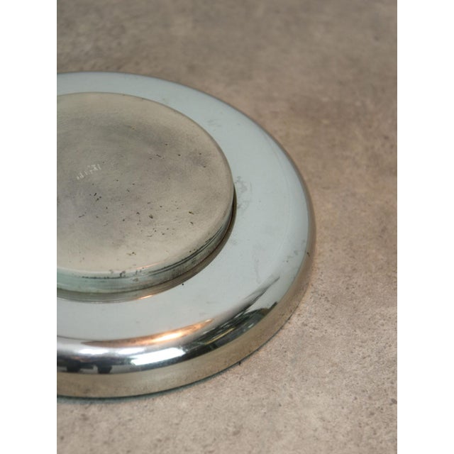 Mid-Century Italian Big Button Table Lamp in Chrome For Sale - Image 5 of 16