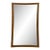 Vintage Mirror Broyhill Sculptra MCM Walnut Wall Vanity Entryway Curved Edges For Sale