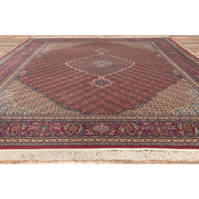 Vintage Chinese Tabriz Rug, 09'03 X 12'04 For Sale - Image 9 of 10