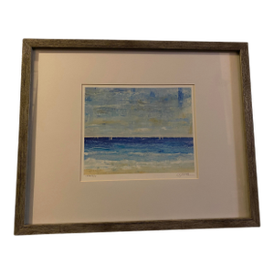 Sand, Sailboats, Wide Blue Ocean, O'Toole's Original Impressionist Print Signed & Numbered