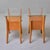 Cinnamon Pair of Italian Mid-Century Blonde Walnut Bedside Tables With Elevated Glass Tops For Sale - Image 8 of 12
