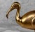 Metal Vintage Coastal Regency Brass Ibis Bird Sculpture - 13" For Sale - Image 7 of 9