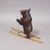Antique Carved Black Forest Skiing Bear, Brienz Switzerland ca. 1930 Item e8145 A rare wooden carved sculpture featuring a...