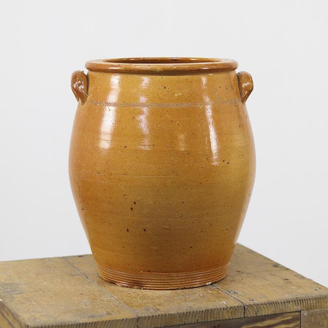 Ceramic Large Rustic Farmhouse Earthenware Confit Jar For Sale - Image 7 of 10