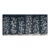 Navy Blue Chinoiserie Floral Mural | 6-Panel Hand-Painted Wallpaper For Sale