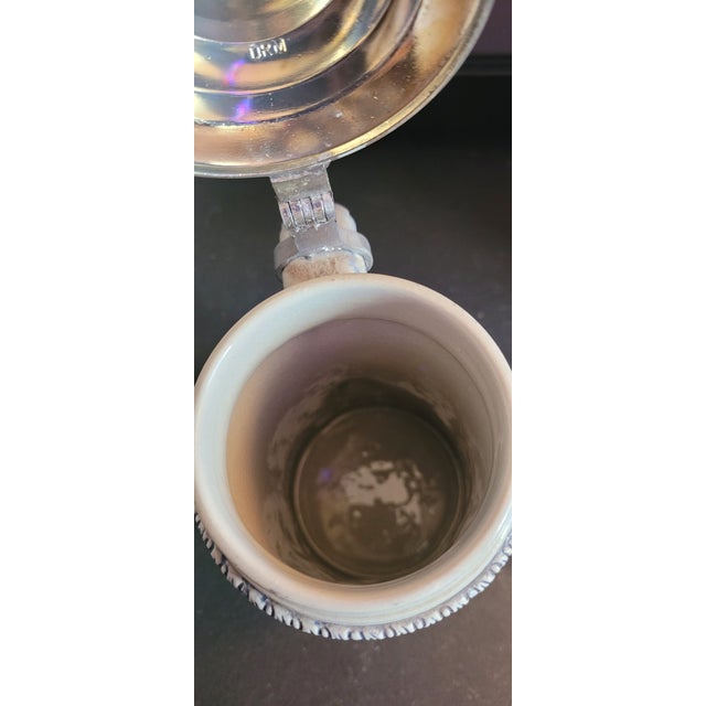 Vintage Thewalt German Beer Stein No. 187 – Hand‑Painted Bavarian Scene, Pewter Lid, West Germany For Sale - Image 9 of 9