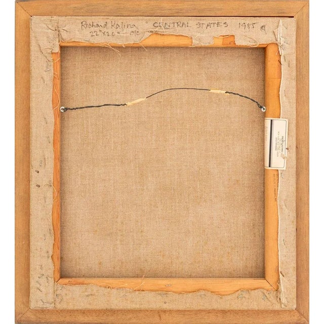 1980s Richard Kalina "Central States" Oil on Canvas For Sale - Image 5 of 7
