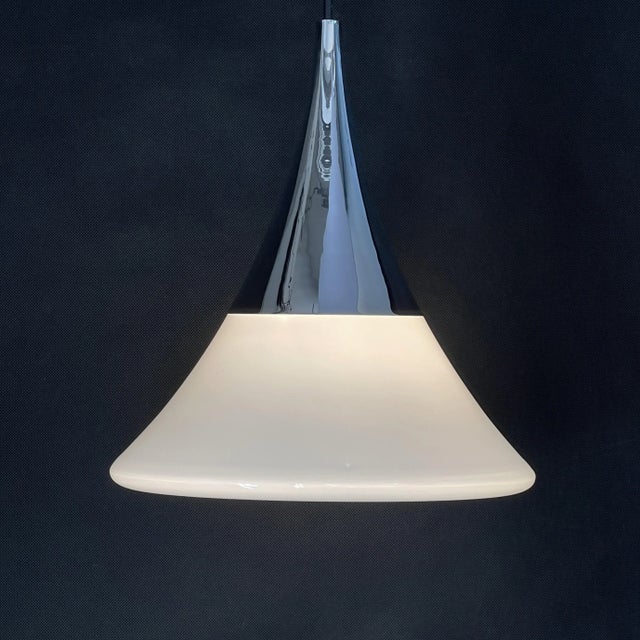 Silver Ceiling Lamp from Glashütte Limburg, 1960s For Sale - Image 8 of 9
