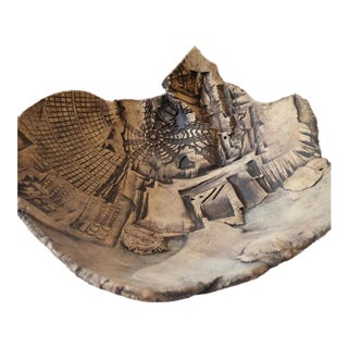 Large Sculptural Studio Pottery Bowl, Provenance Eve Paige Spencer Collection. For Sale