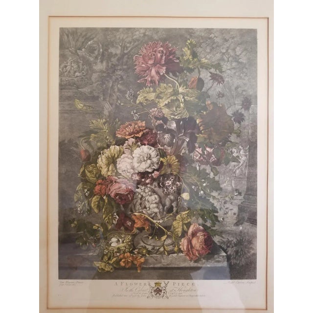 "A Flower Piece in the Cabinet at Houghton" Matted and framed in hardwood 29" x 33" This print was recommended to be...