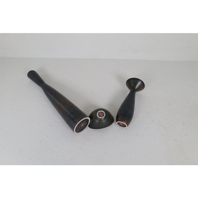 Mid-Century Modern Vases by C. H. Stålhane for Rörstrand, Sweden, 1950s, Set of 3 For Sale - Image 17 of 18