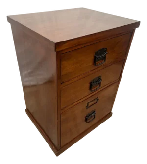 Vintage File Cabinet Mission Arts and Crafts Style Three Drawers One Legal Size