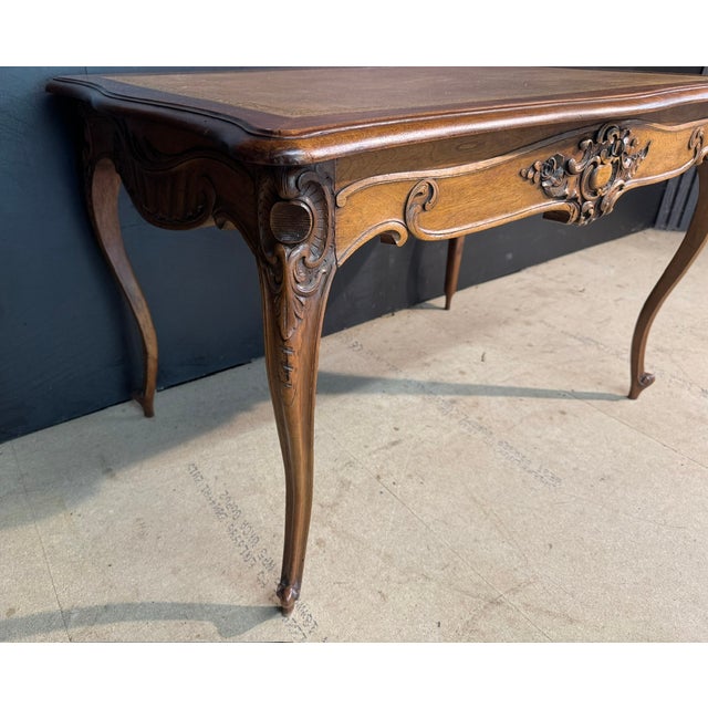 Wood Rococo French Writing Desk, 1880 For Sale - Image 7 of 17