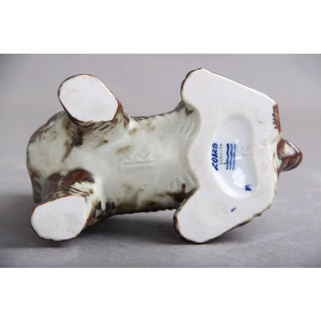 Ceramic Model 20129 Dog Figurine by Knud Kyhn for Royal Copenhagen For Sale - Image 7 of 8