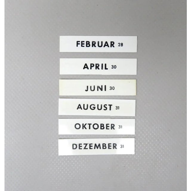 Art Deco Chrome Eternal Calendar from Jakob Maul For Sale - Image 9 of 14