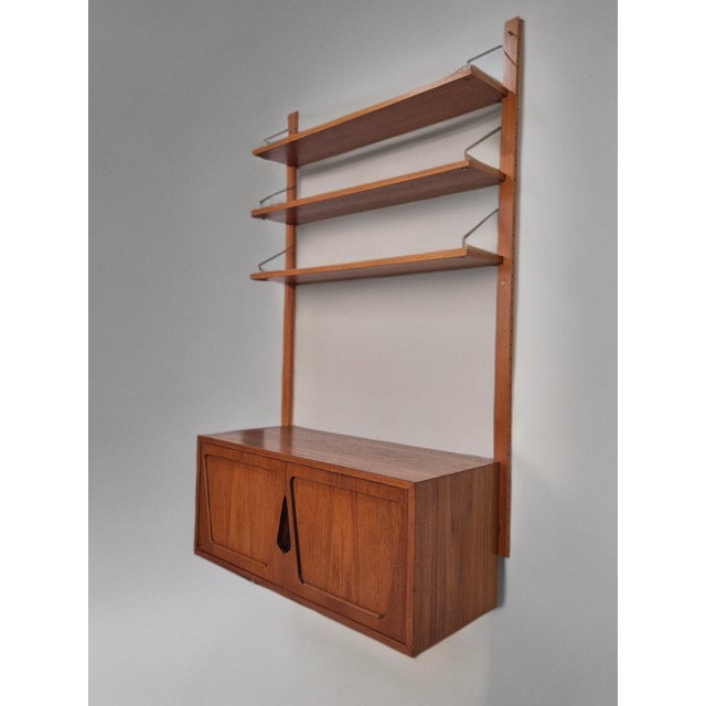 Teak Wall Storage Cabinet by Kjell Riise, 1960s For Sale - Image 4 of 10