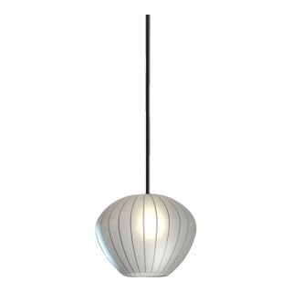 Bloom Pendant Light - Black Nickel, White Satin Shade, Dimmable For Sale