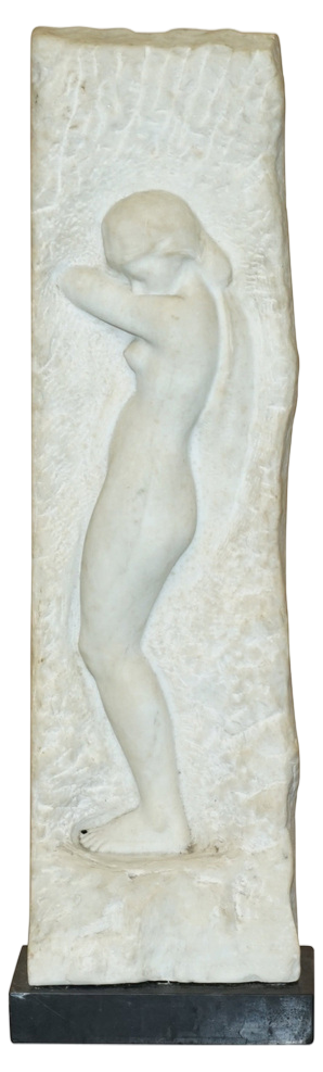 Carved Marble Statue by Amedeo Gennarelli, 1920s