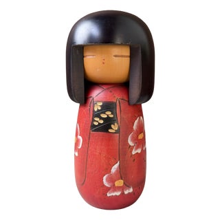 Vintage Japanese Kokeshi by Masae Fujikawa, 1970s For Sale