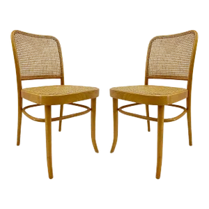 Vintage Salvatore Leone Vintage Bentwood Caned Chairs, Thonet Style