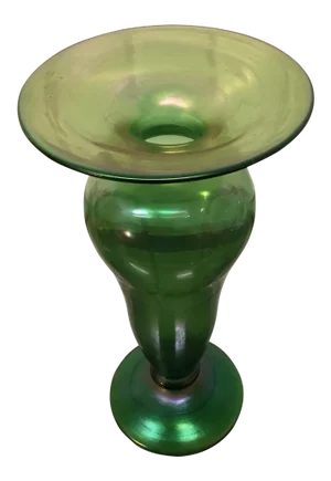 1920s ** Art Nouveau Iridescent Glass Vase