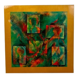 1980s 3D Lacquer Art on Wood Signed by Artist For Sale