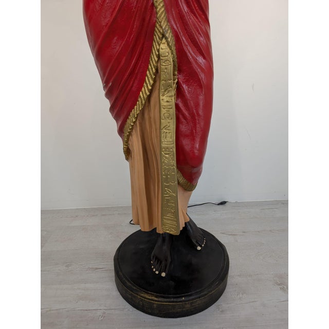 Plastic Egyptian Floor Lamp in Resin, 1980s For Sale - Image 7 of 18