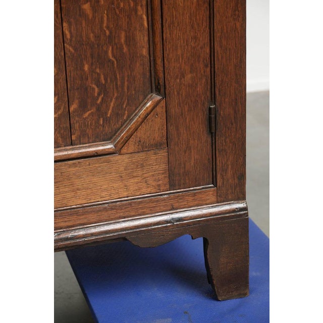 Antique English Oak Cabinet, 1700s For Sale - Image 11 of 12