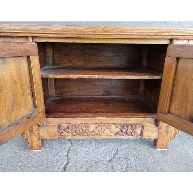 Brown Mid 20th Century Chinese Alter Cabinet / Table For Sale - Image 8 of 13