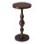 Camilla Pedestal Table, Dark Brown For Sale