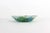Vintage Art Glass Bubble Bowl Green Blue Flower For Sale - Image 4 of 9