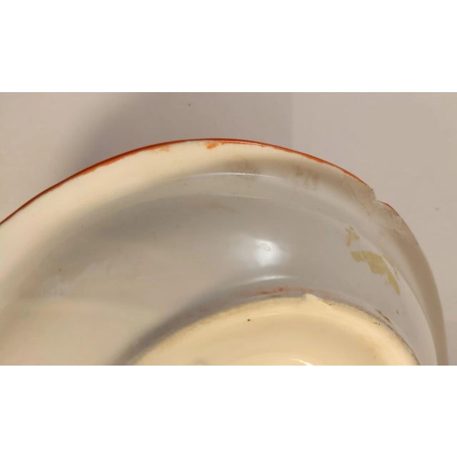 Mid Century Italian Orange Ceramic Juicer For Sale - Image 4 of 7