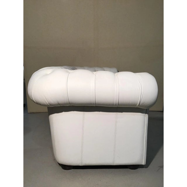 1990s Italian Chesterfield Style Sofa in Leather, 1980s For Sale - Image 5 of 13