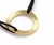 Contemporary Bulvari 18k Yellow Gold Large Wave Circle Charm Double Cord Bracelet For Sale - Image 3 of 4
