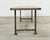 Late 20th Century English Industrial Style Iron Pine Plank Dining Table For Sale - Image 5 of 12