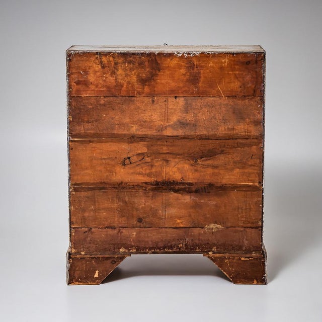 Georgian Hand-Painted and Patinated Slant-Front Secretaire, 1800 For Sale - Image 6 of 9