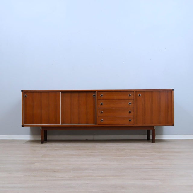 Mid-Century Modern Italian Teak Sideboard by George Coslin for 3V, 1950s For Sale - Image 3 of 13