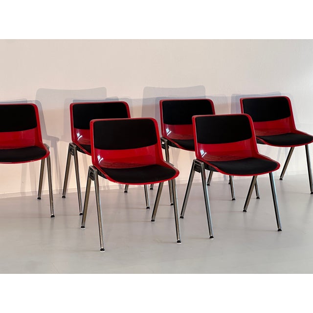Vintage Modus Chairs by Osvaldo Borsani for Tecno, 1970s, Set of 10 For Sale - Image 16 of 18