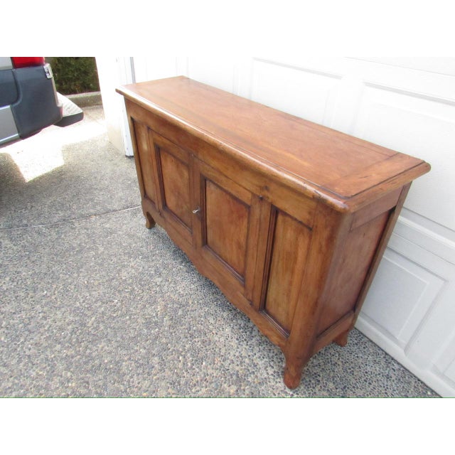 Antique French Walnut Narrow Buffet For Sale - Image 16 of 18