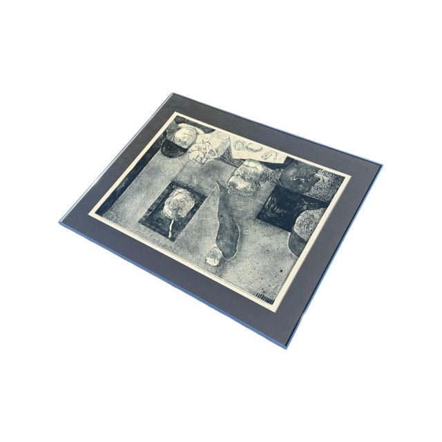 Jose Luis Cuevas (Mexican 1934-2017) "The Poet in the Dining Room," 1972 For Sale - Image 4 of 16