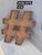 Shabby Chic Extra Large Metal Symbol Sign With Lights For Sale - Image 3 of 8