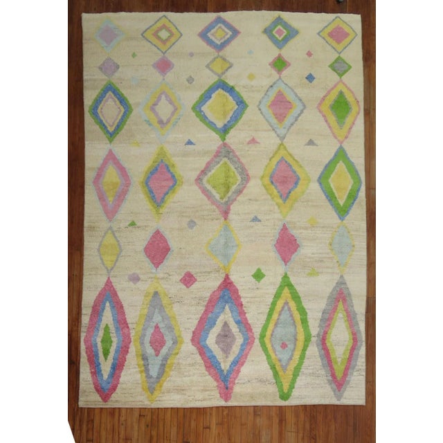 Colorful Vintage Inspired Tulu Rug, 8'7'' X 12'4'' For Sale - Image 10 of 10