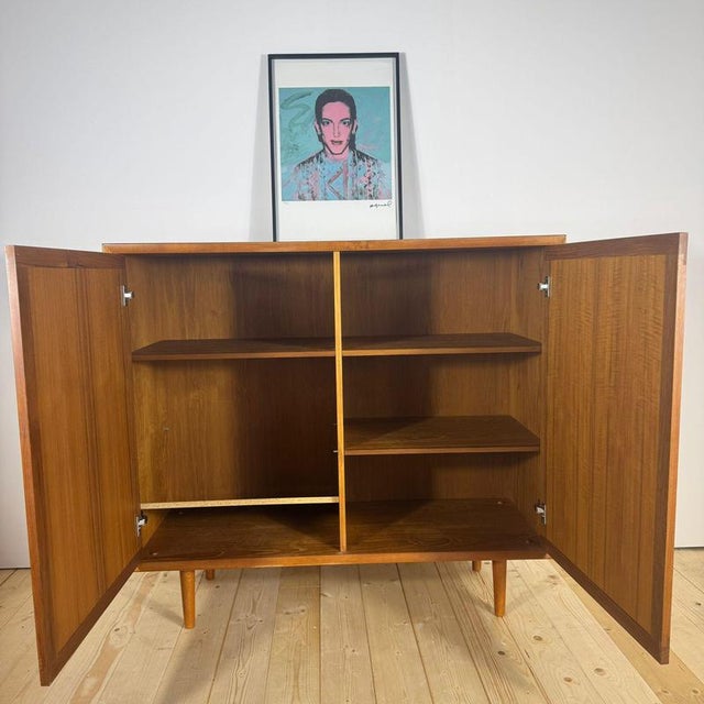 Tall Danish Teak Sideboard by H.W. Klein for Bramin For Sale - Image 5 of 7