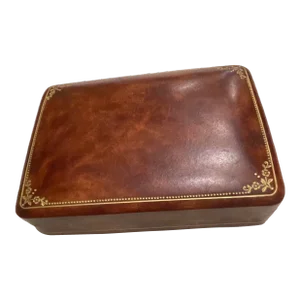 1959 Mid-Century Vintage Italian Leather Box