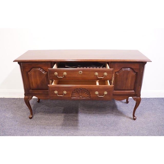 Wood Kincaid Furniture Solid Cherry Traditional Style 60" Sideboard Buffet 6-88-090 For Sale - Image 7 of 14