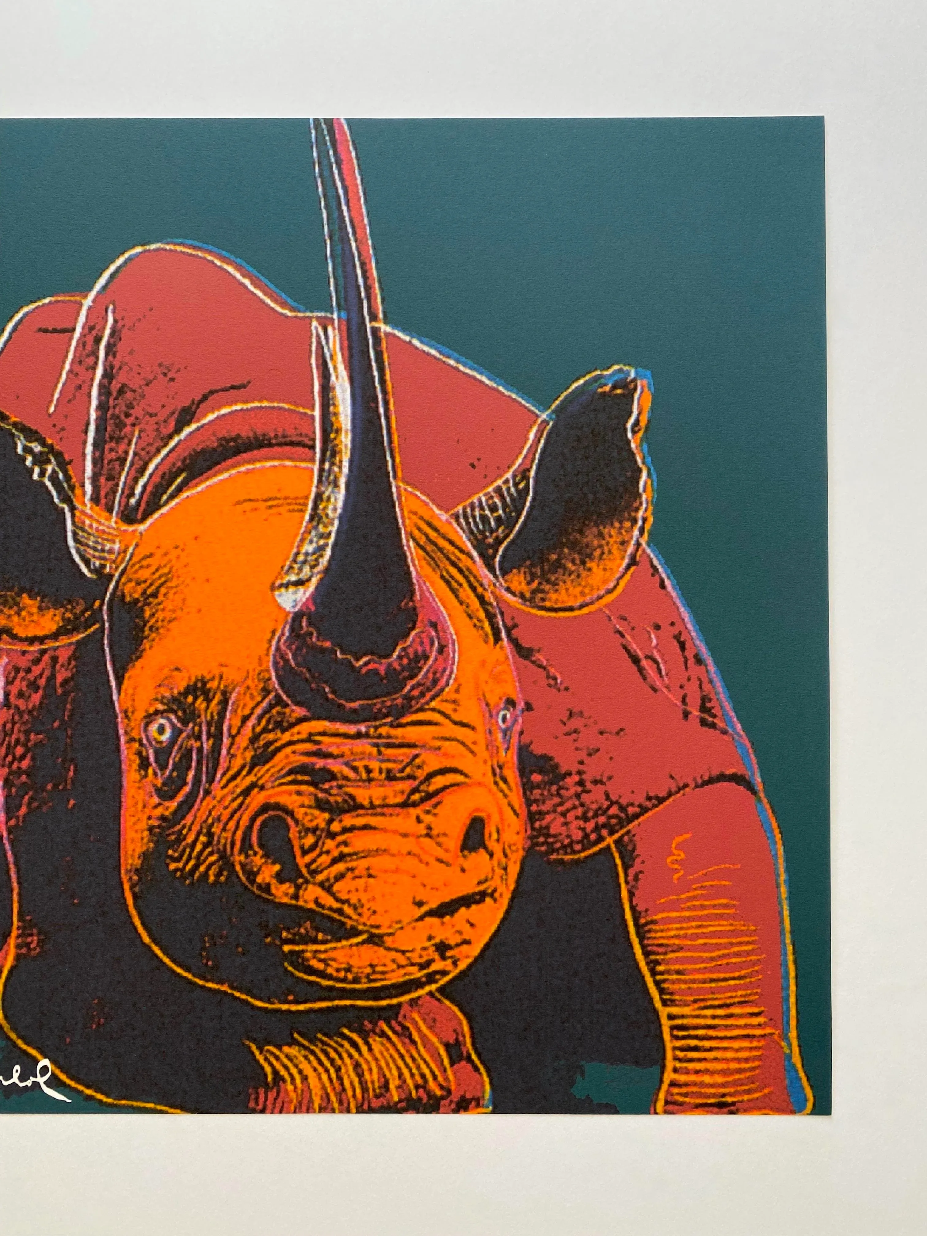 Andy Warhol Vintage 1986 Limited Edition Endangered Species Large