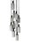 Vintage 60s cascade suspended chandelier with 12 individual black/white pendant lights hanging from a circular ceiling...