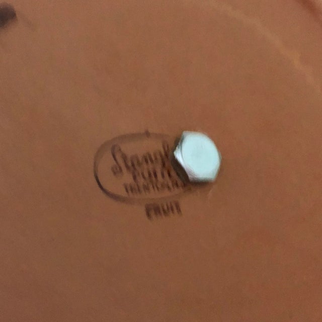 1970s Midcentury Stangl Hand Painted Serving Sandwich / Snack Plate For Sale - Image 5 of 6